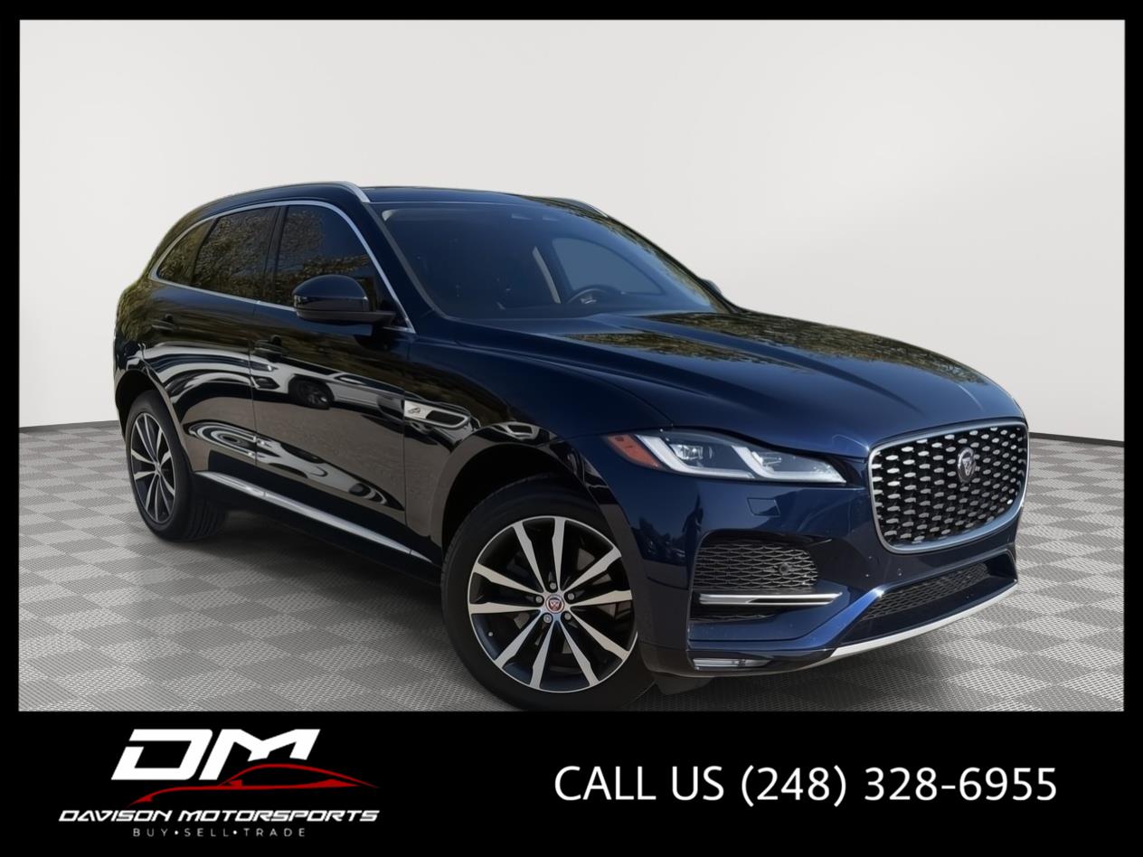 Portofino Blue 2023 Jaguar F-PACE SUV / Crossover All-Wheel Drive Automatic