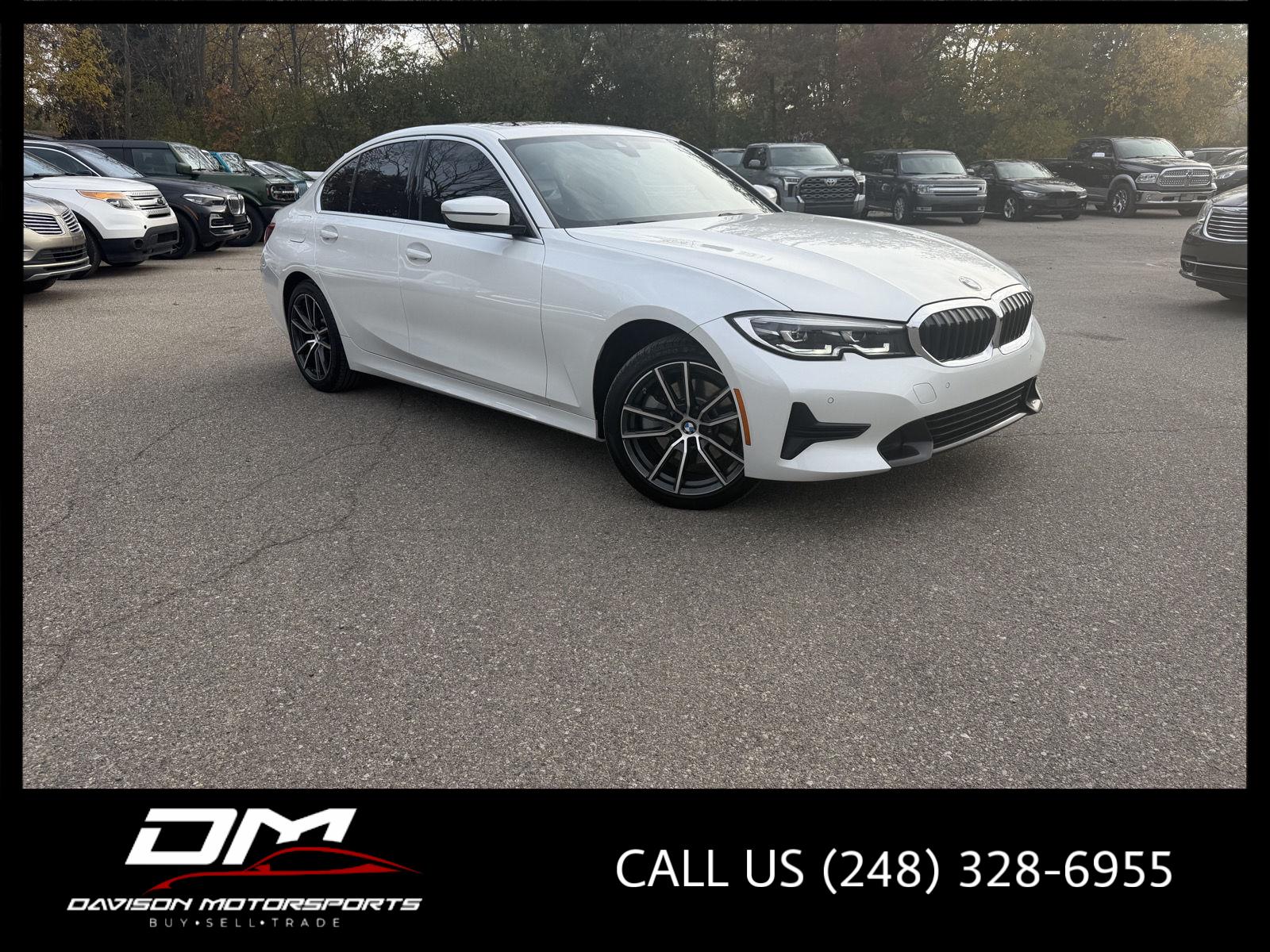 Mineral White Metallic 2019 BMW 3 Series Sedan All-Wheel Drive Automatic