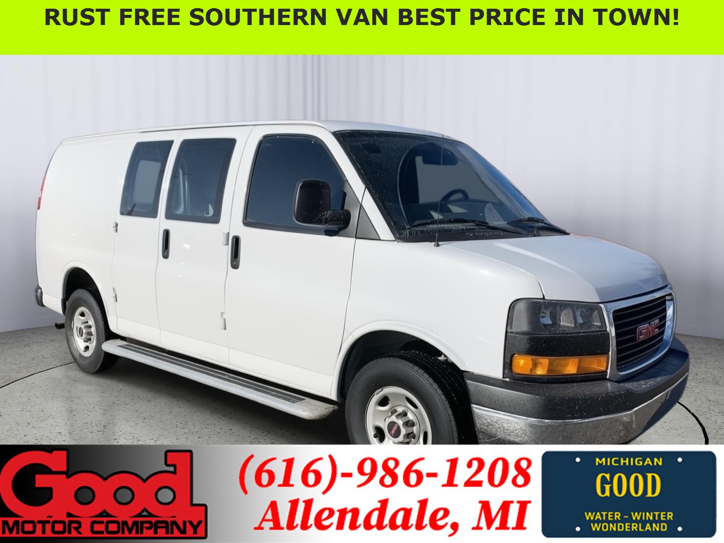 Summit White 2024 GMC Savana Cargo 2500 RWD Van Rear-Wheel Drive 8-Speed Automatic