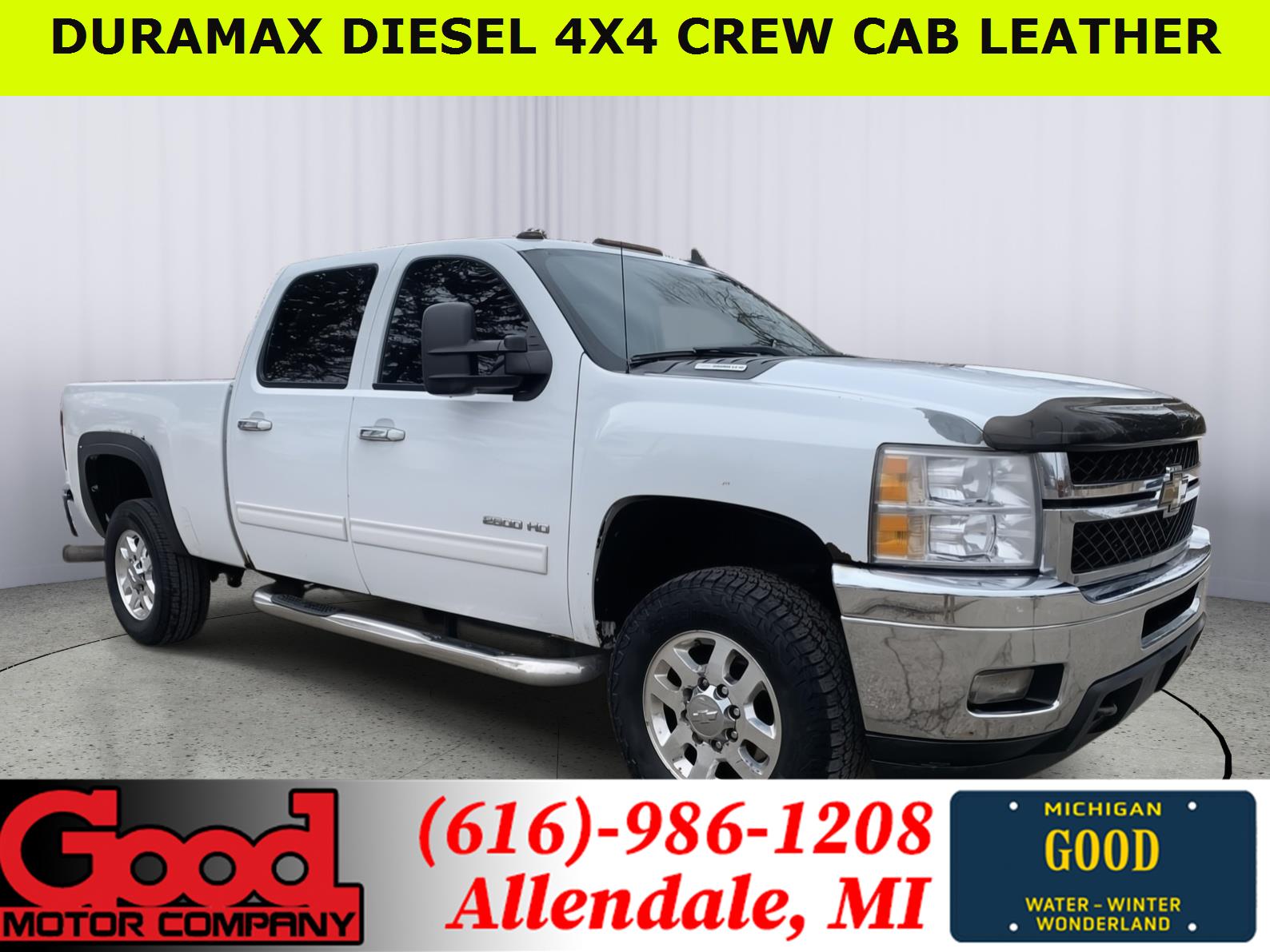 Summit White 2011 Chevrolet Silverado 2500HD LTZ Crew Cab 4WD Pickup Truck Four-Wheel Drive 6-Speed Automatic