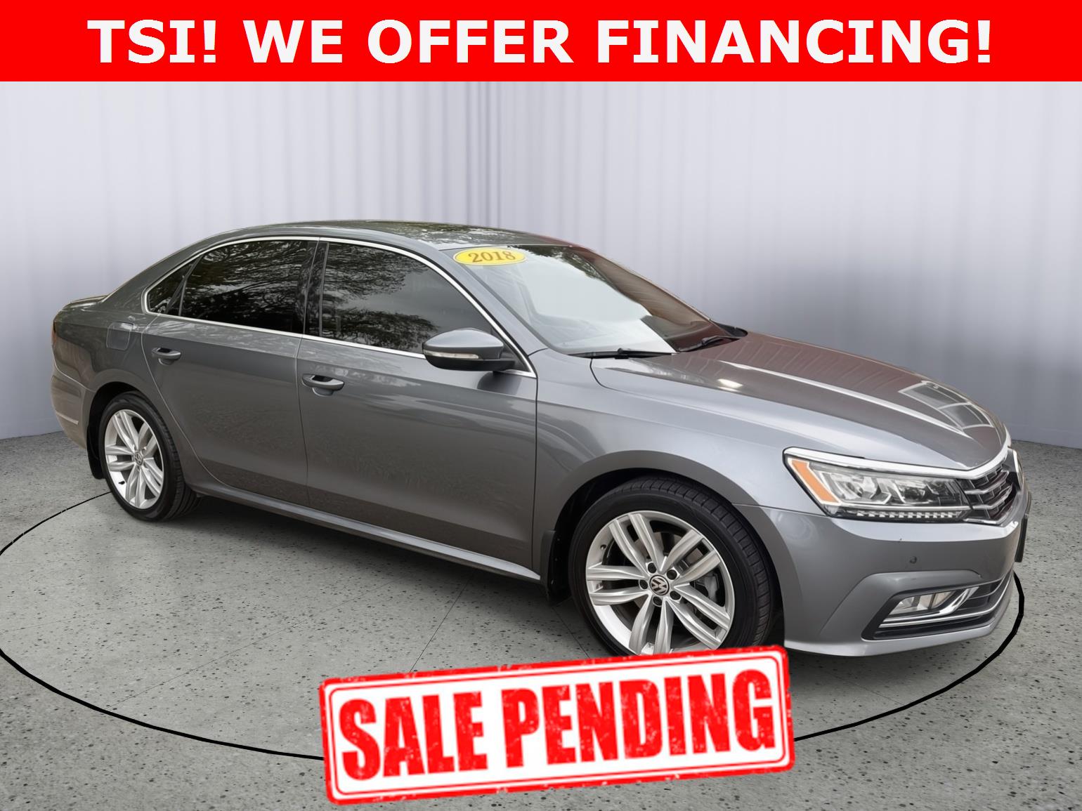Platinum Gray Metallic 2018 Volkswagen Passat Sedan Front-Wheel Drive Automatic