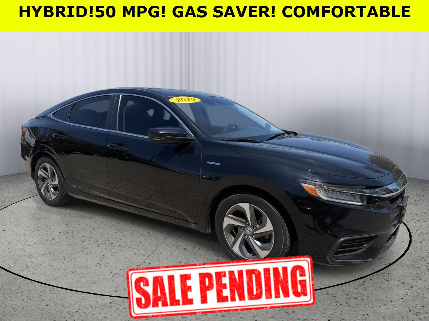 Crystal Black Pearl 2019 Honda Insight Sedan Front-Wheel Drive Continuously Variable Transmission