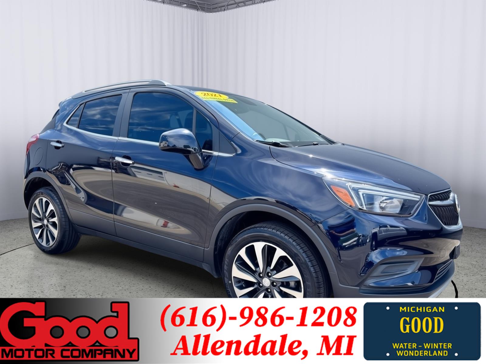 Dark Moon Blue Metallic 2021 Buick Encore SUV / Crossover All-Wheel Drive 6-Speed Automatic Overdrive