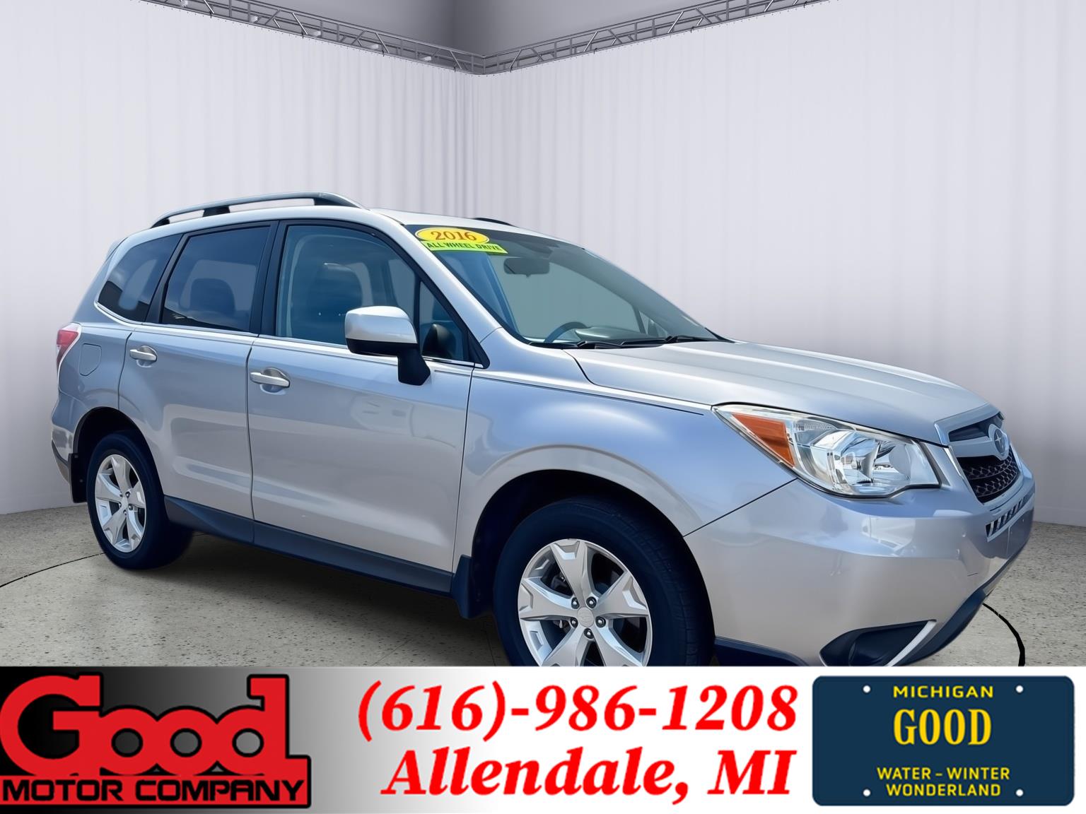 Ice Silver Metallic 2016 Subaru Forester SUV / Crossover All-Wheel Drive Continuously Variable Transmission