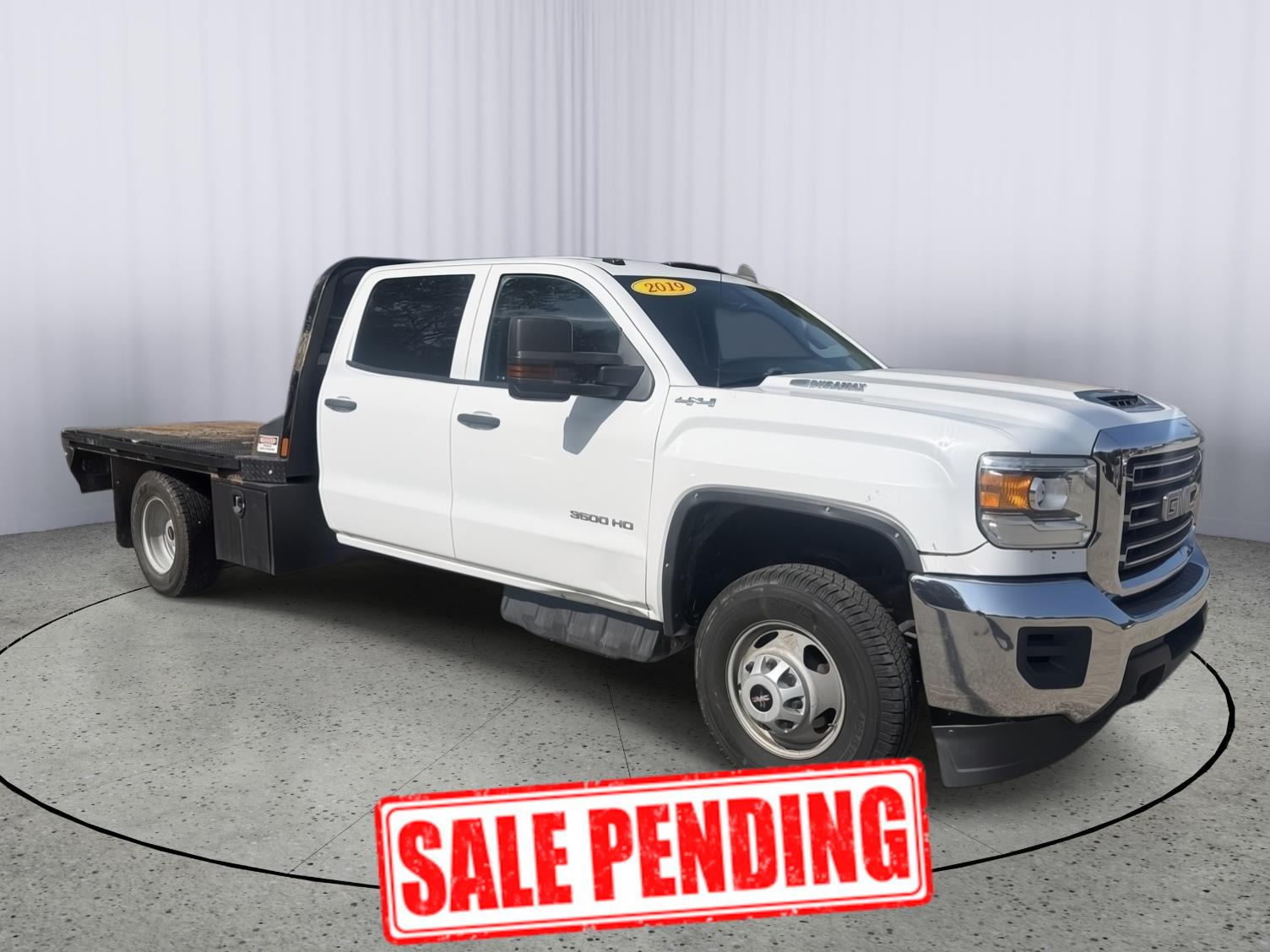 Summit White 2019 GMC Sierra 3500HD Pickup Truck Four-Wheel Drive 6-Speed Automatic