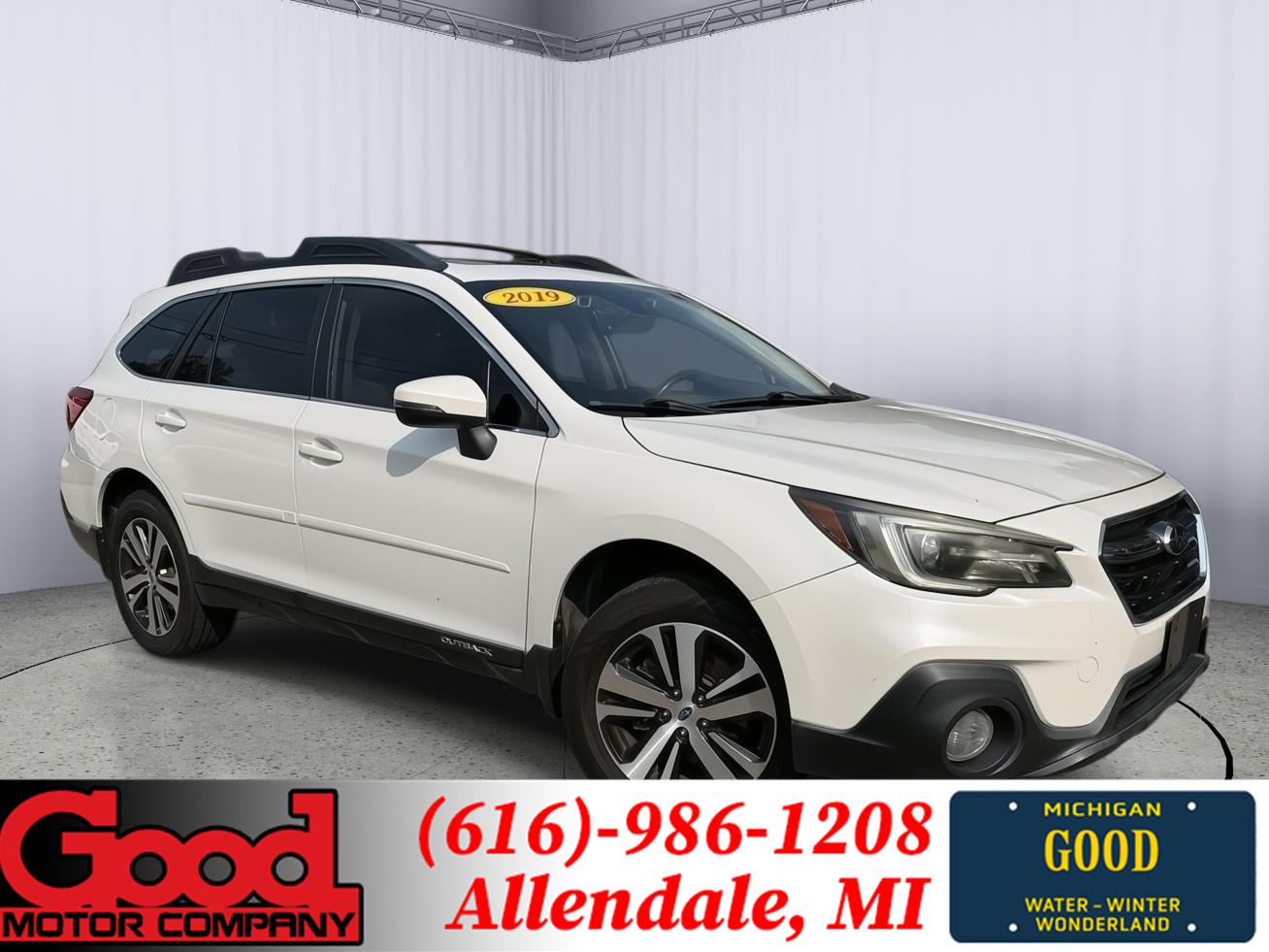 Crystal White Pearl 2019 Subaru Outback Wagon All-Wheel Drive Continuously Variable Transmission