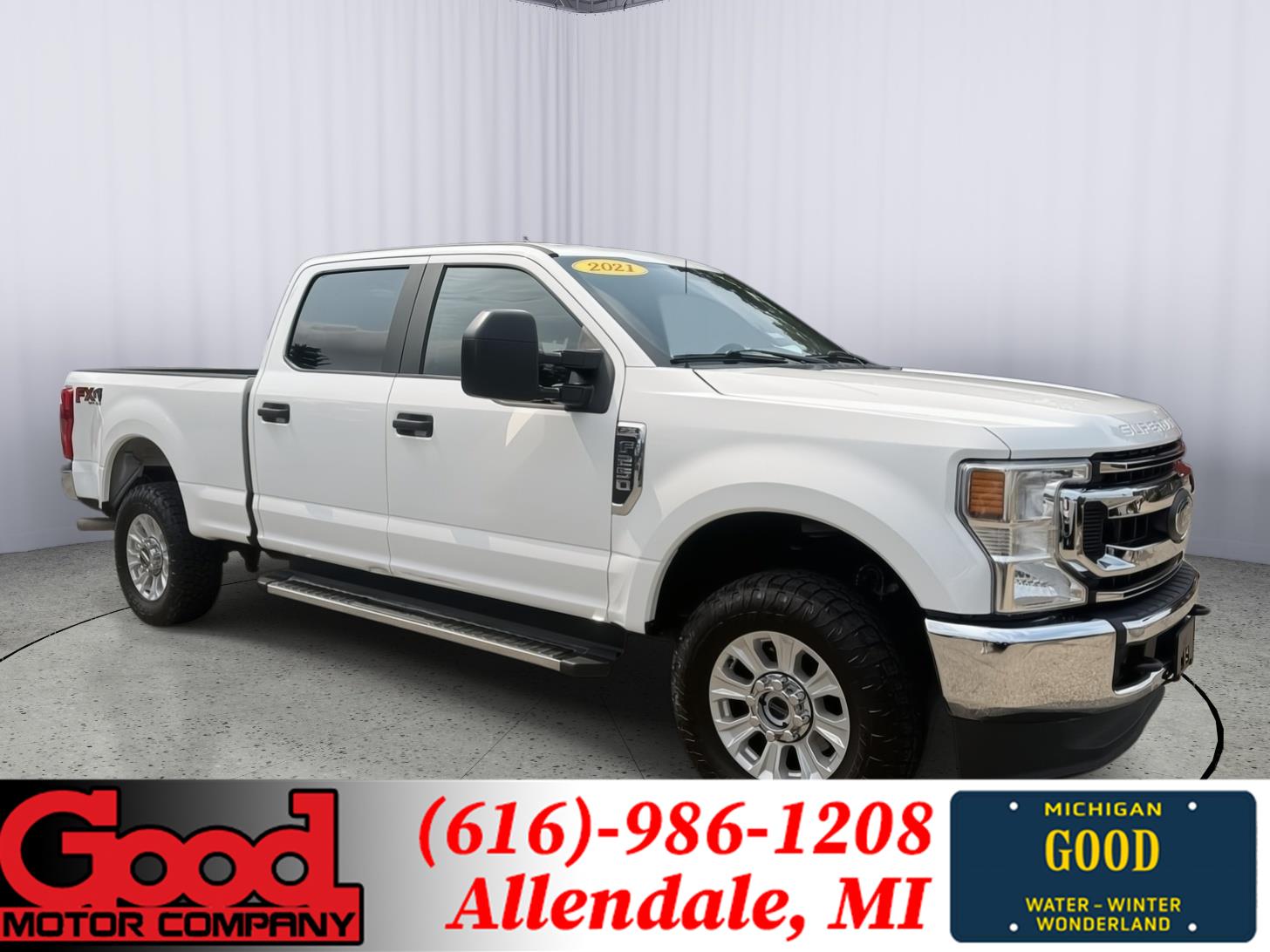 Oxford White 2021 Ford F-250 Super Duty Pickup Truck Four-Wheel Drive 6-Speed Automatic