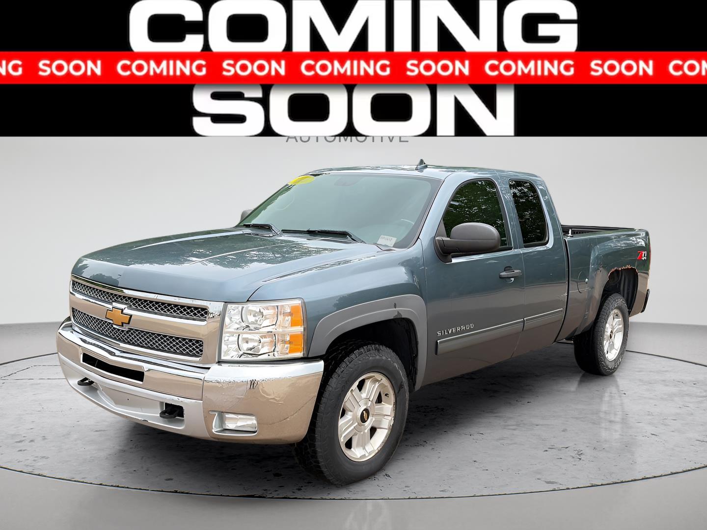 Blue Granite Metallic 2012 Chevrolet Silverado 1500 Pickup Truck Four-Wheel Drive 6-Speed Automatic