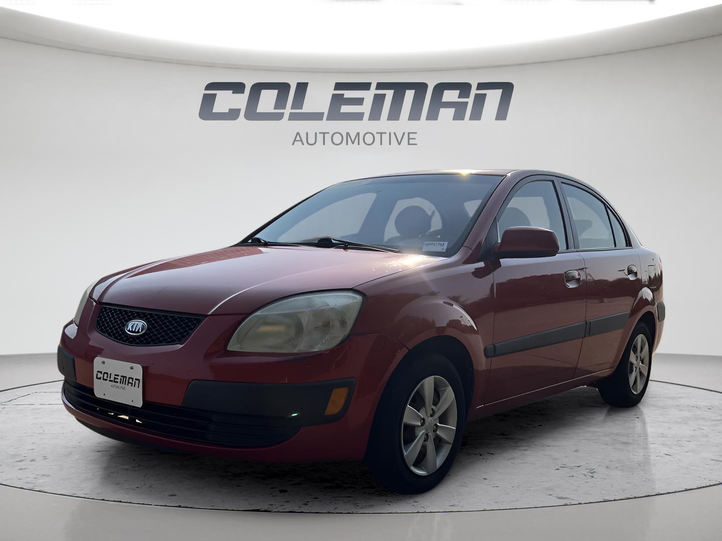 Tropical Red 2008 Kia Rio Sedan Front-Wheel Drive Automatic