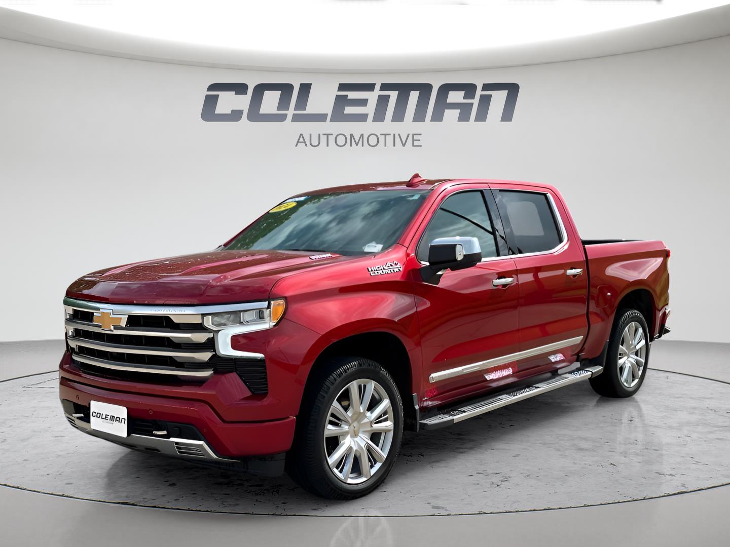Radiant Red Tintcoat 2024 Chevrolet Silverado 1500 High Country Crew Cab 4WD Pickup Truck Four-Wheel Drive Automatic