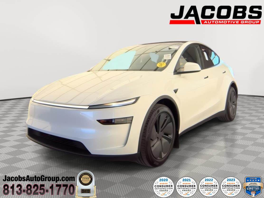 Pearl White Multi-Coat 2026 Tesla Model Y Premium RWD SUV / Crossover Rear-Wheel Drive Automatic