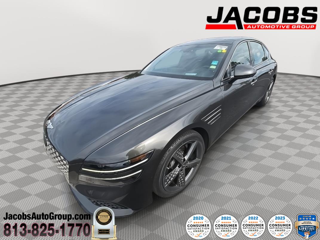 Black 2024 Genesis G80 3.5T Sport AWD Sedan All-Wheel Drive