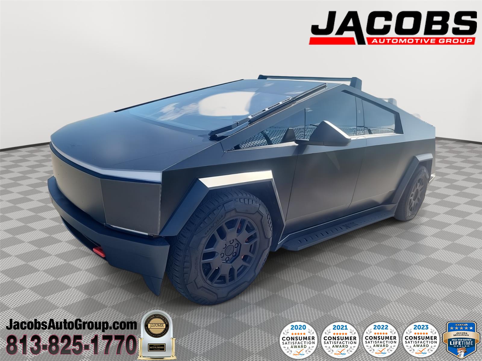 Black 2024 Tesla Cybertruck Pickup Truck All-Wheel Drive Automatic