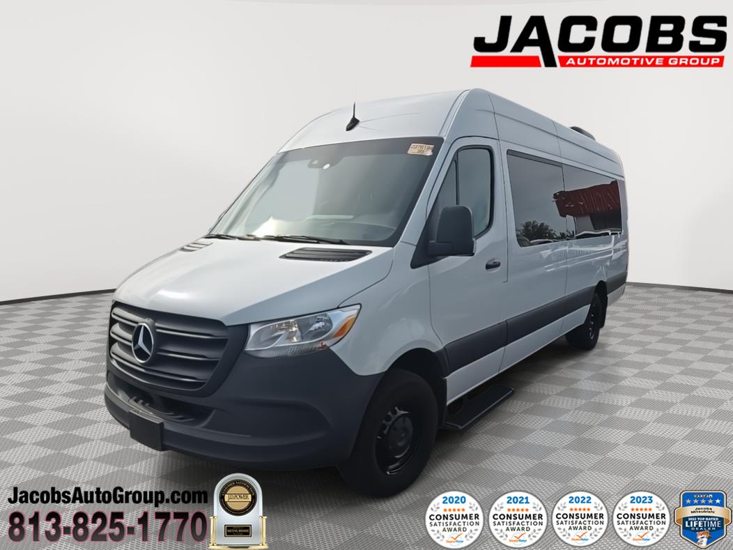 Arctic White 2024 Mercedes-Benz Sprinter Cargo Van Rear-Wheel Drive Automatic
