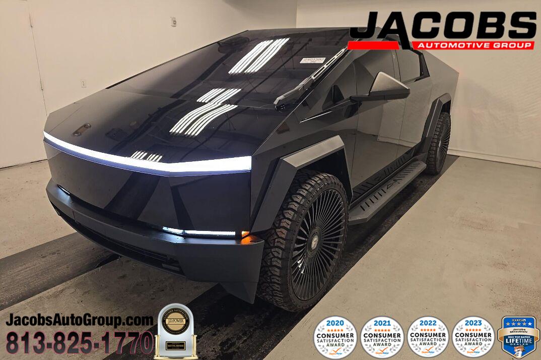 Black 2025 Tesla Cybertruck Pickup Truck All-Wheel Drive Automatic