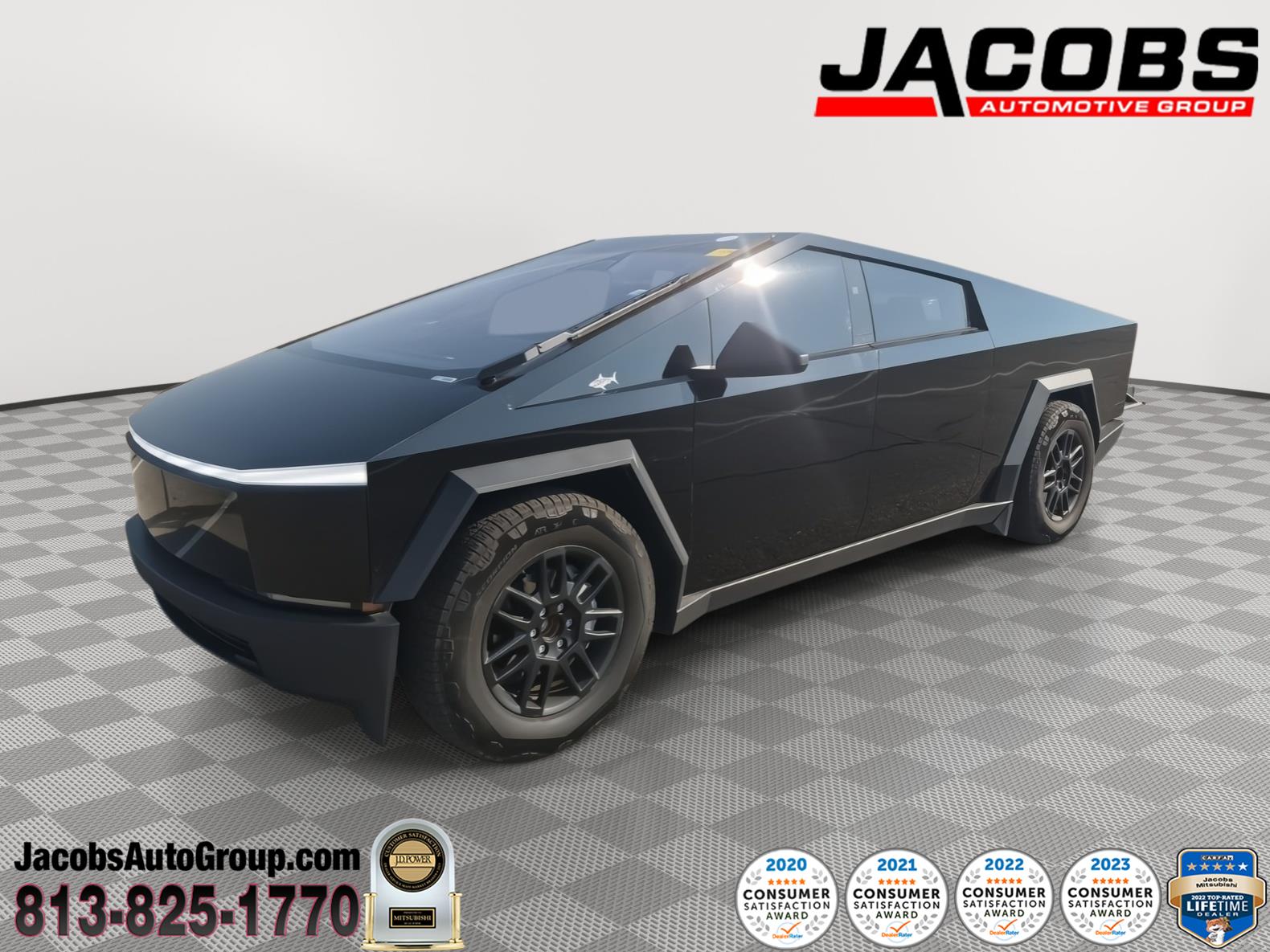 Black 2025 Tesla Cybertruck Pickup Truck All-Wheel Drive Automatic