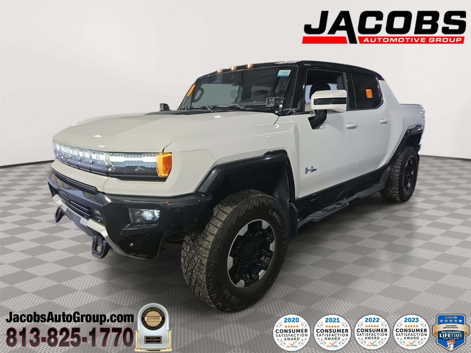 Interstellar White 2022 GMC Hummer EV Pickup Pickup Truck All-Wheel Drive Automatic