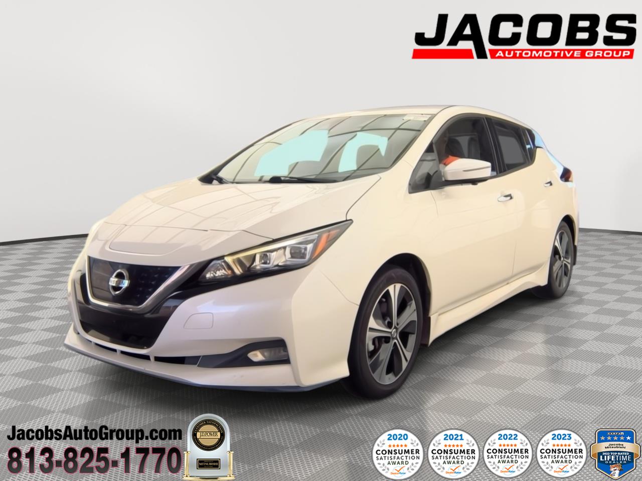 Pearl White Tricoat 2020 Nissan LEAF Hatchback Front-Wheel Drive Automatic