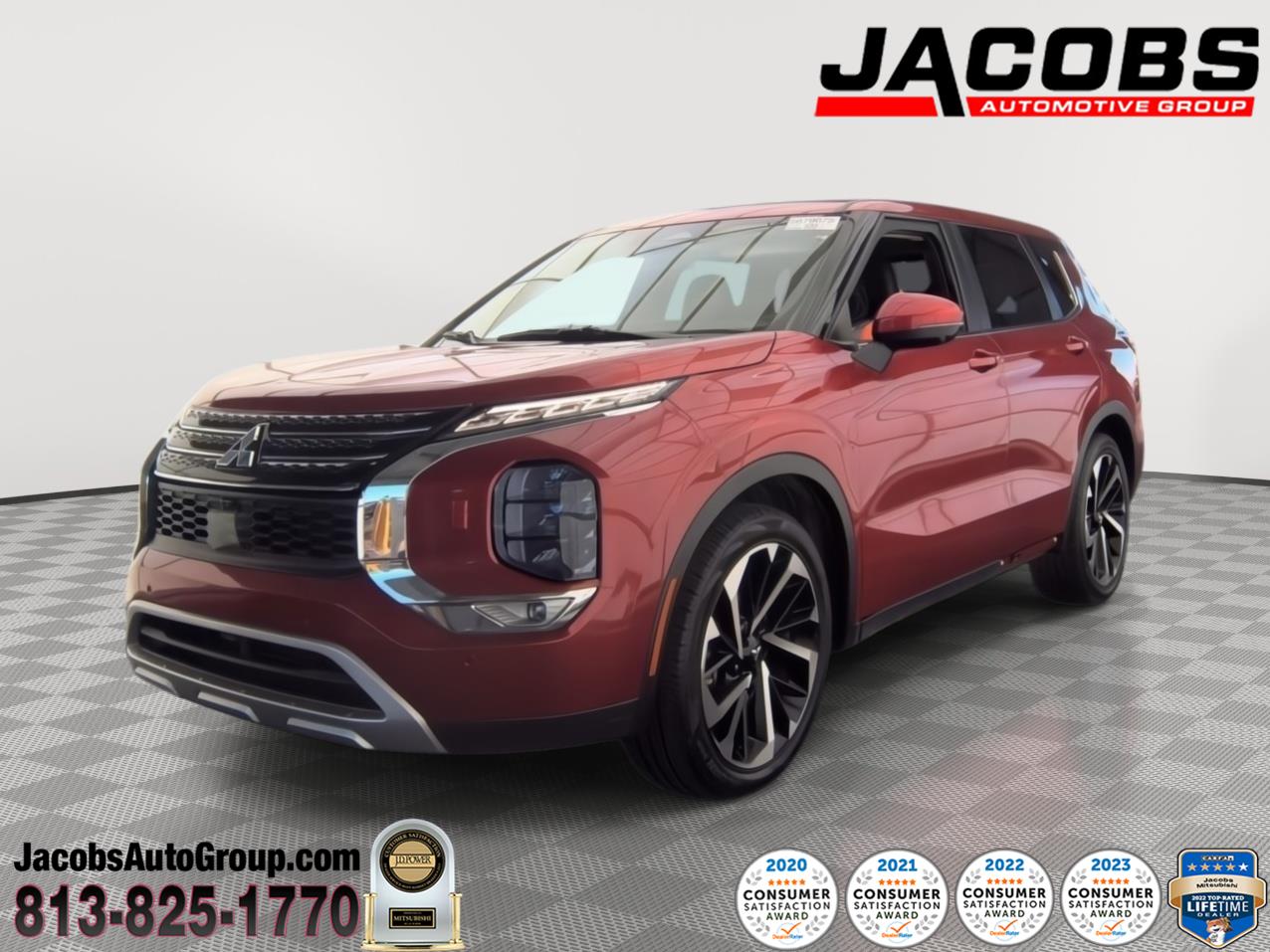 Red Diamond 2023 Mitsubishi Outlander SUV / Crossover All-Wheel Drive Continuously Variable Transmission