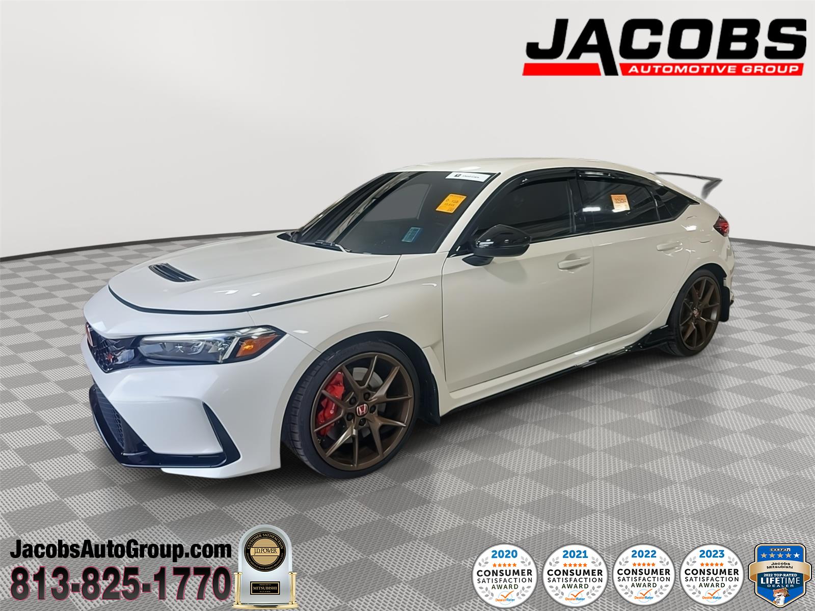 Championship White 2024 Honda Civic Type R Hatchback Front-Wheel Drive Manual