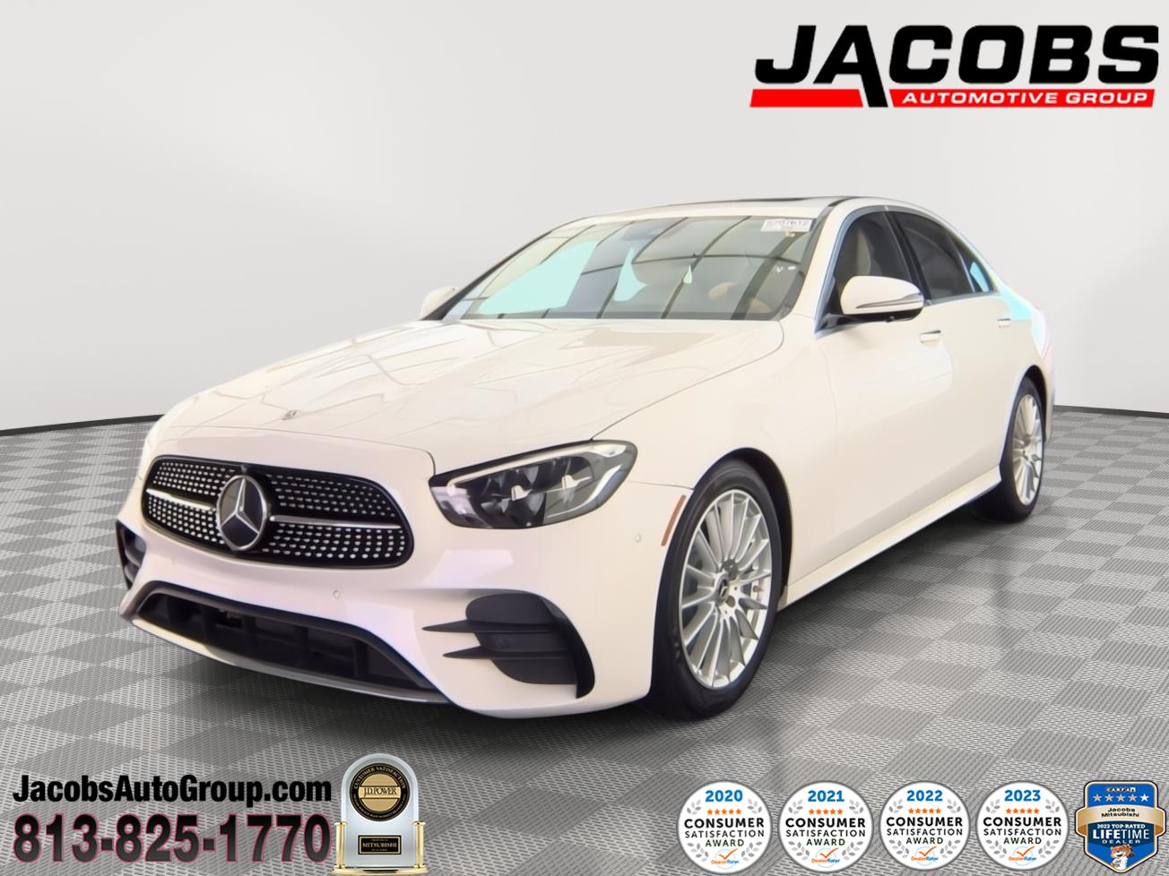 Polar White 2021 Mercedes-Benz E-Class Sedan Rear-Wheel Drive Automatic