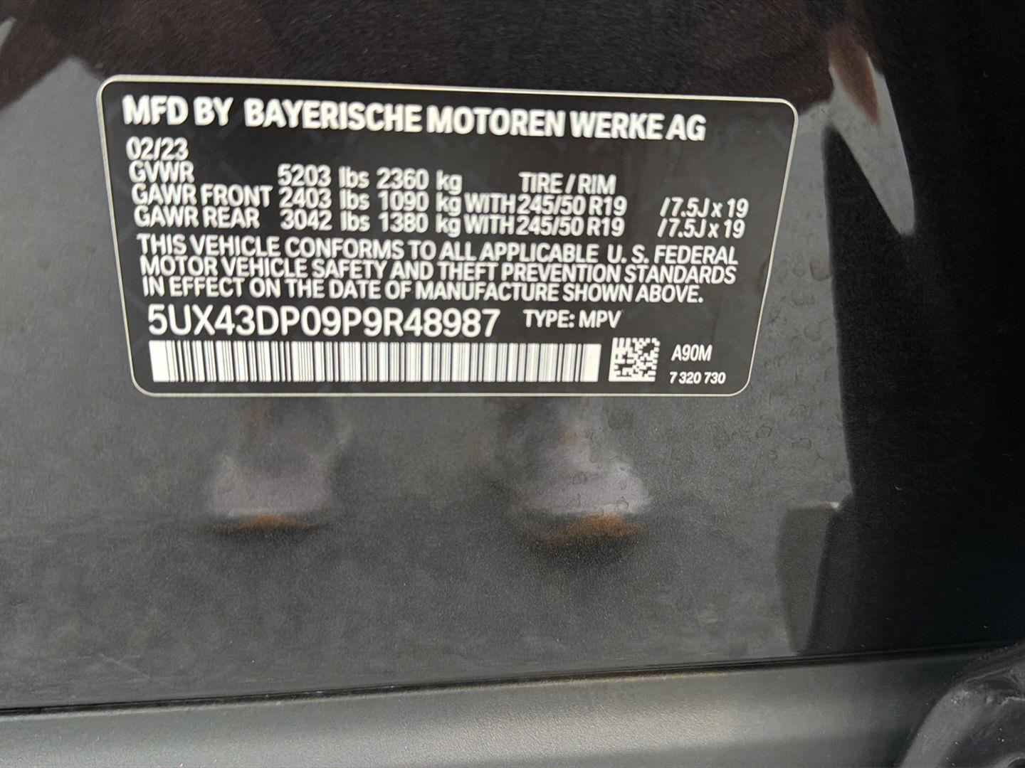 Used 2023 BMW X3 Sedan
