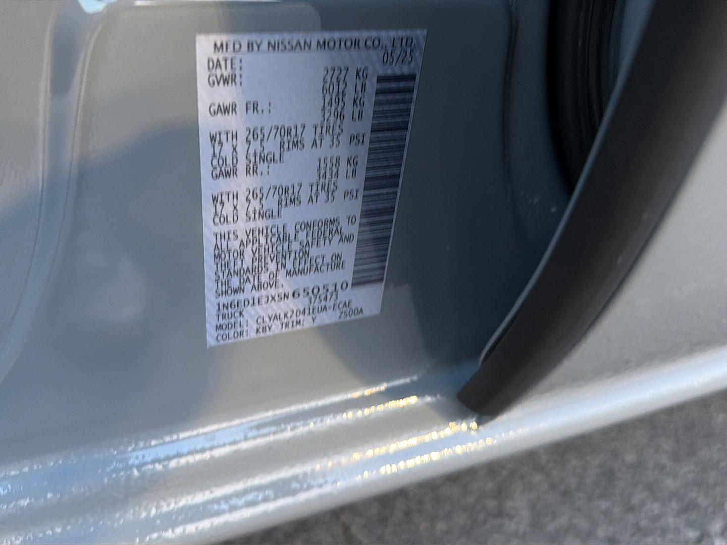 Used 2025 Nissan Frontier Truck