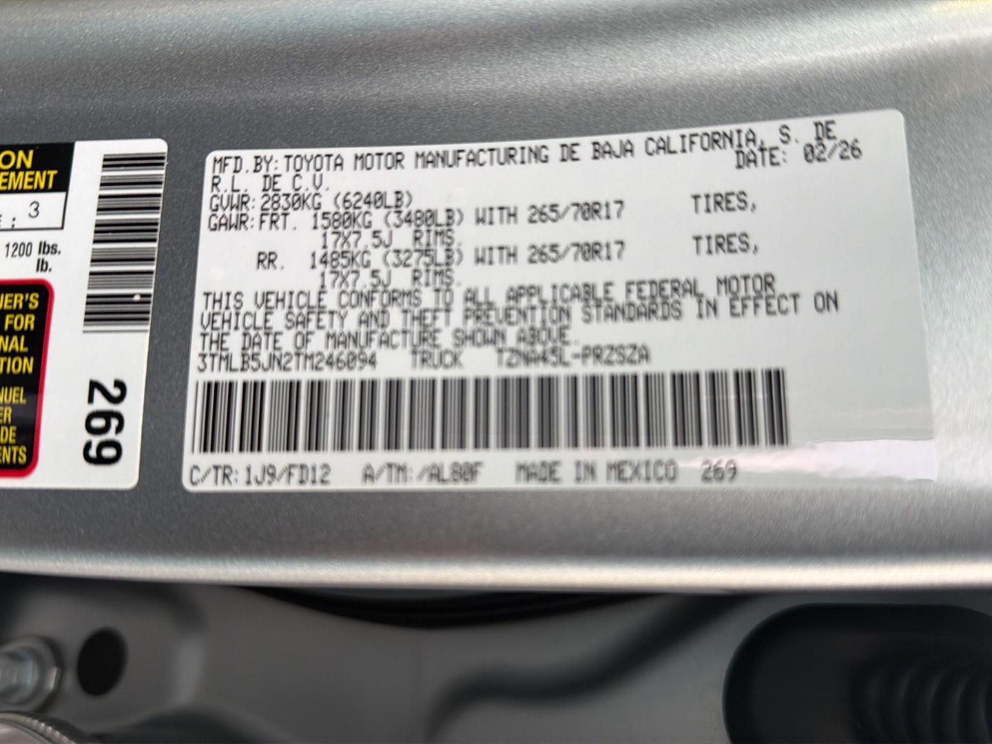 Used 2026 Toyota Tacoma Truck