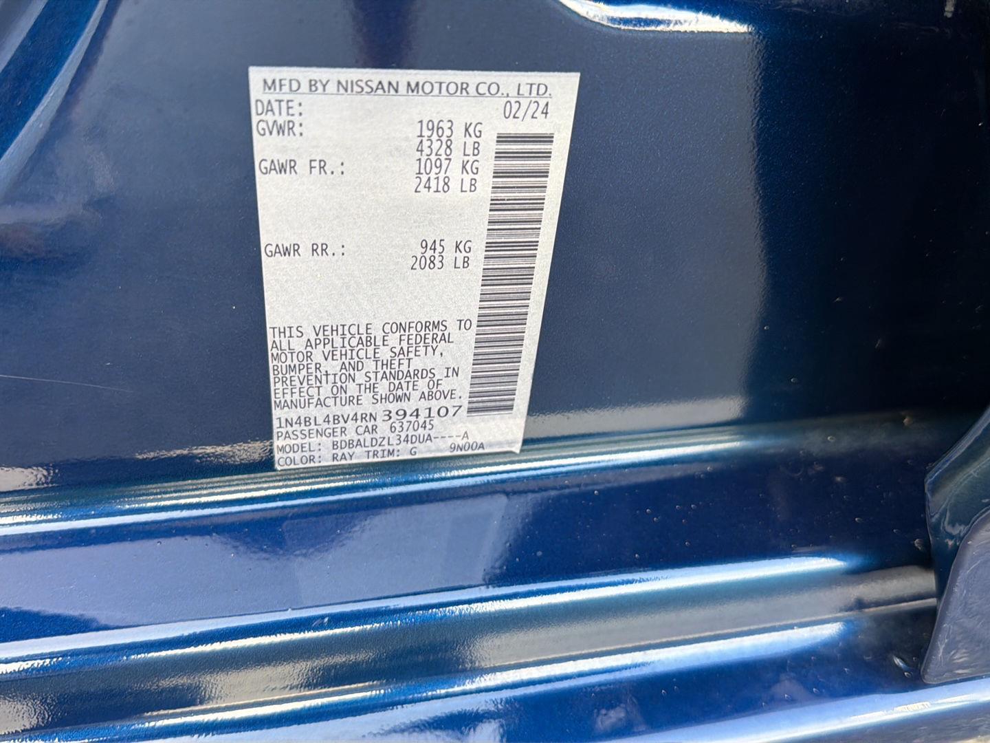 Used 2024 Nissan Altima Sedan