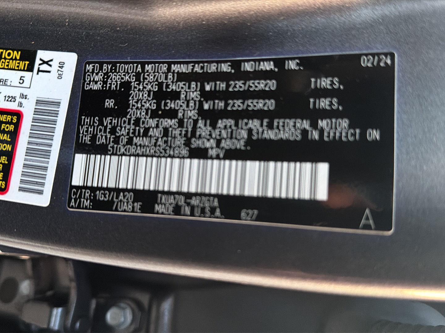 Used 2024 Toyota Highlander SUV