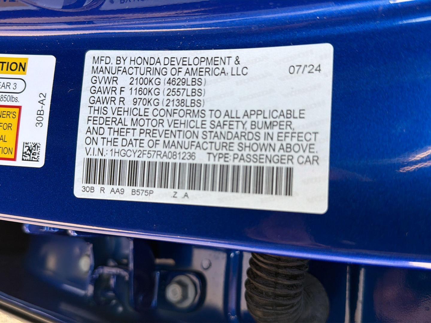 Used 2024 Honda Accord Hybrid Sedan