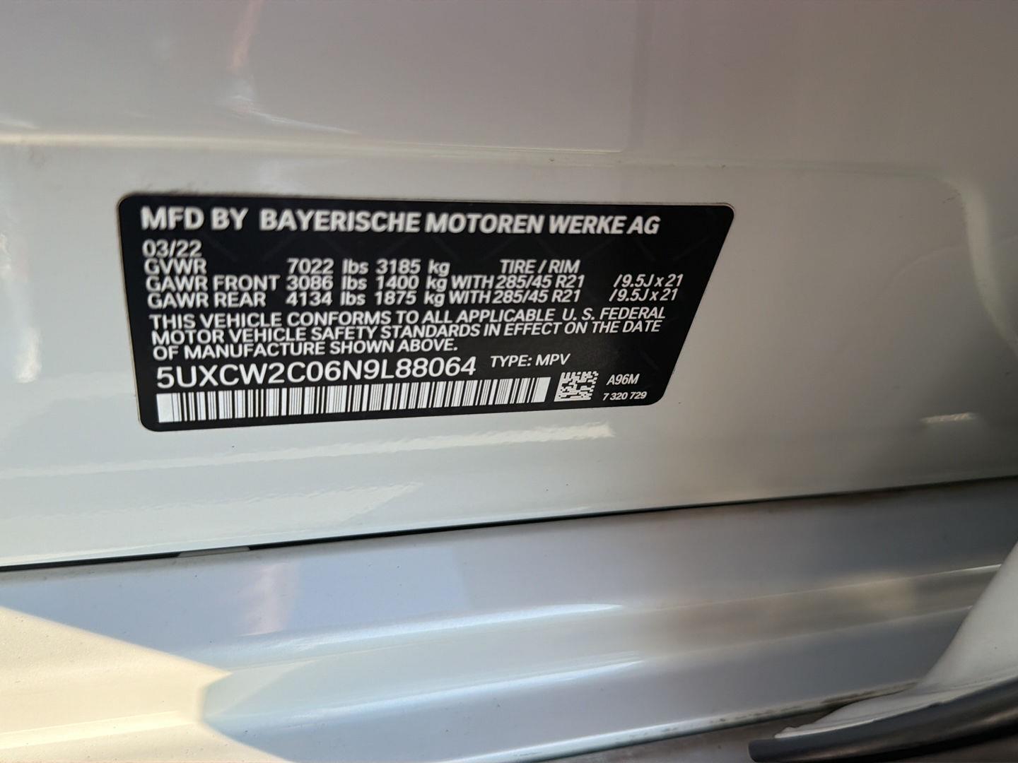 Used 2022 BMW X7 Sedan