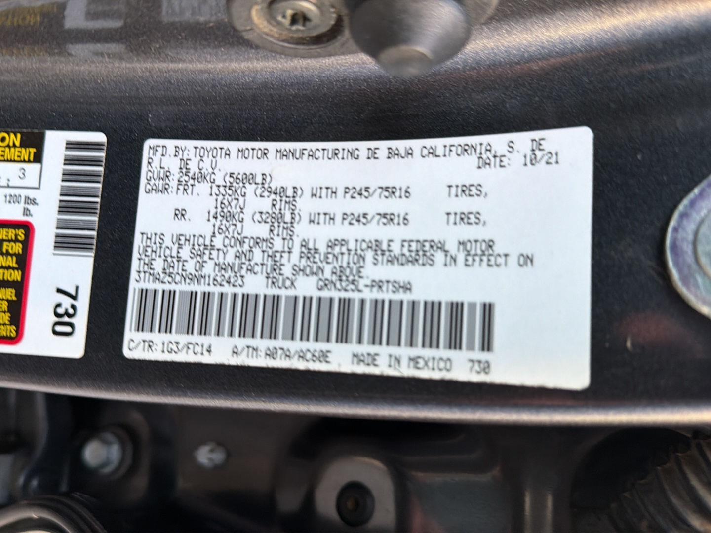 Used 2022 Toyota Tacoma Truck