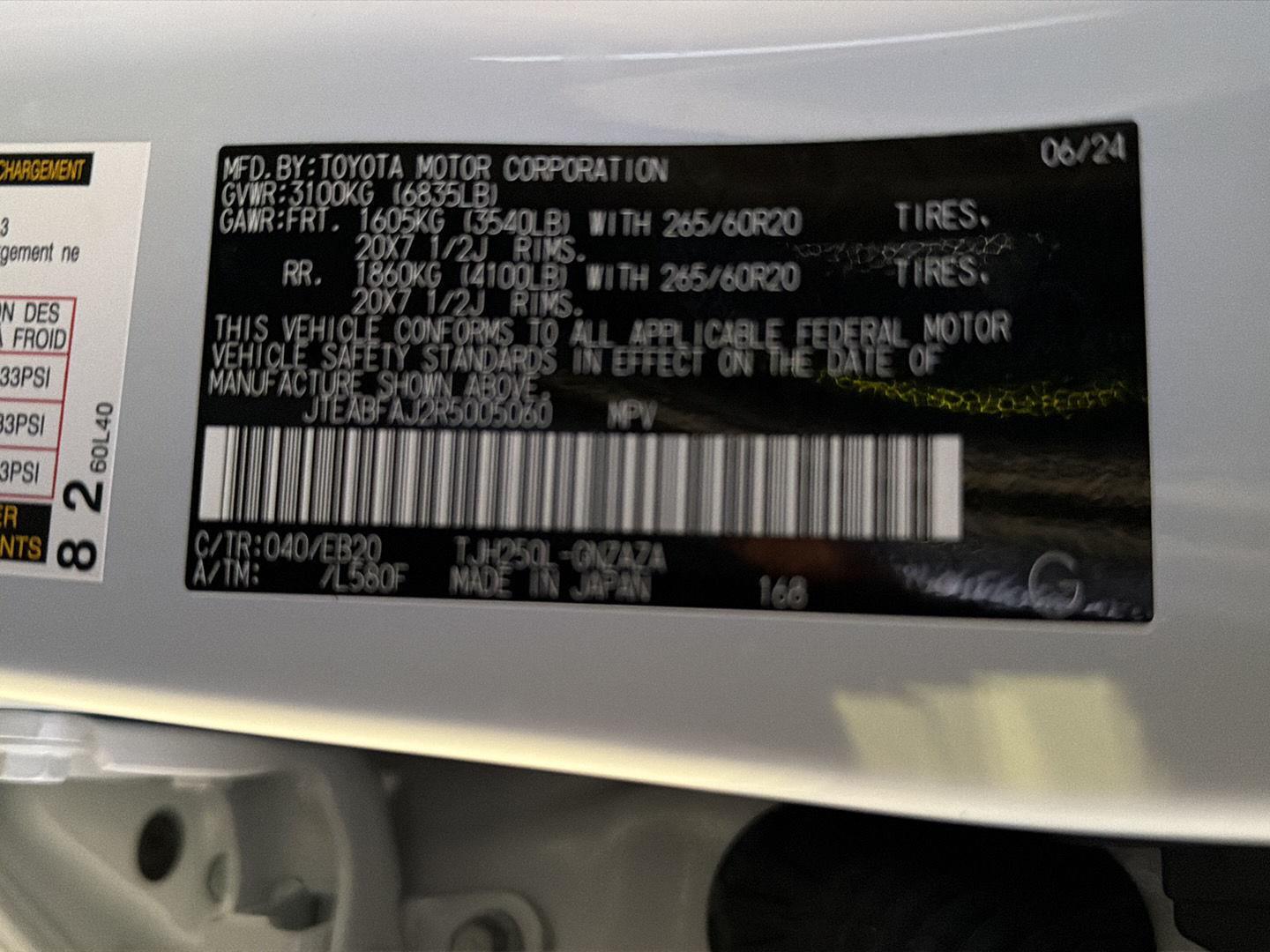 Used 2024 Toyota Land Cruiser SUV