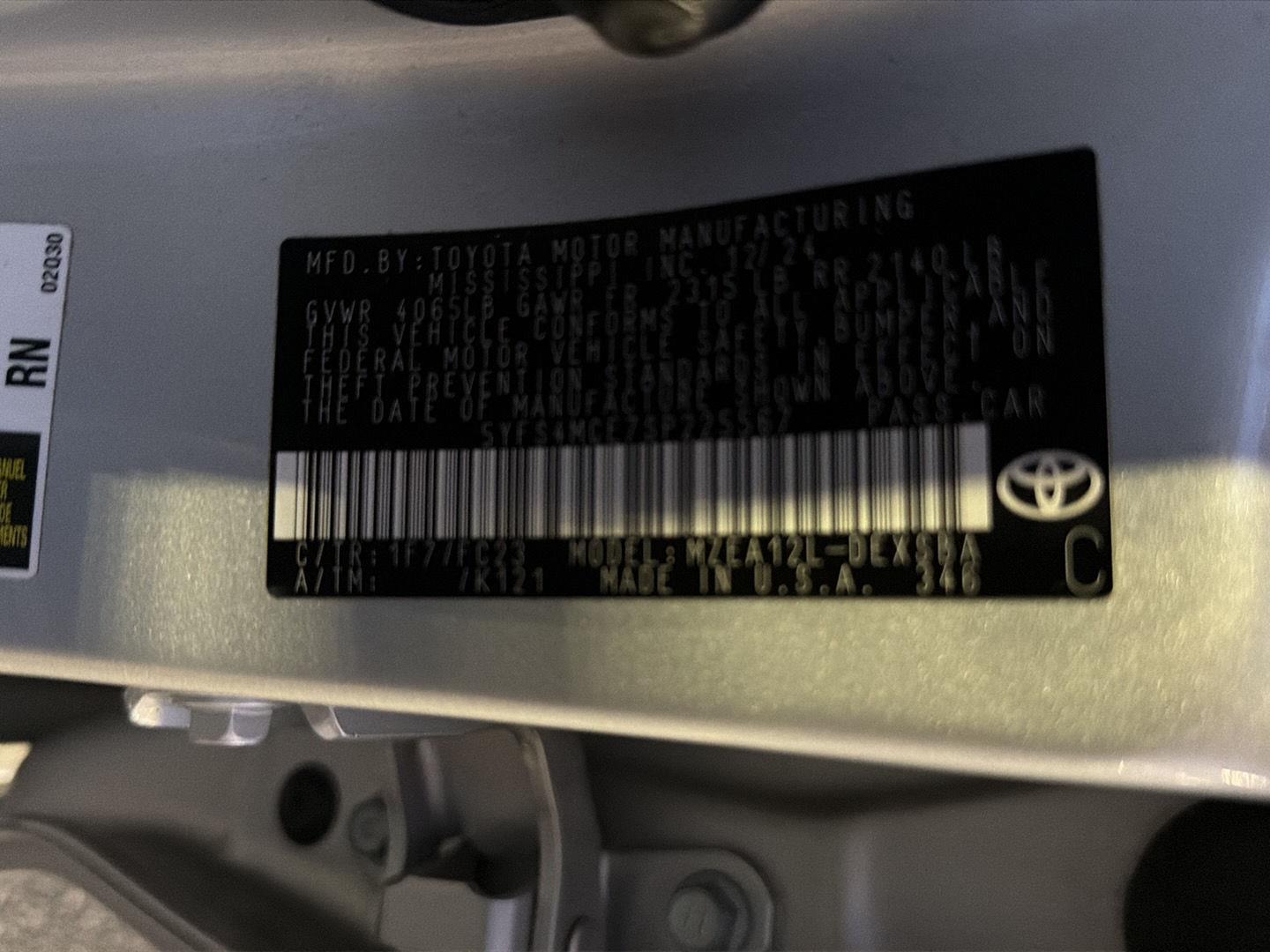 Used 2025 Toyota Corolla Sedan