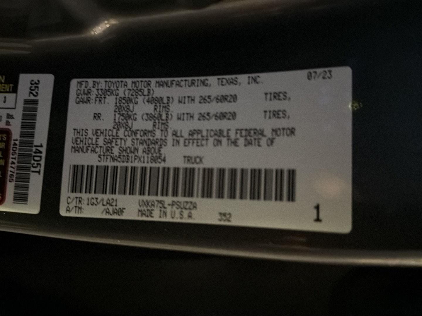 Used 2023 Toyota Tundra Truck