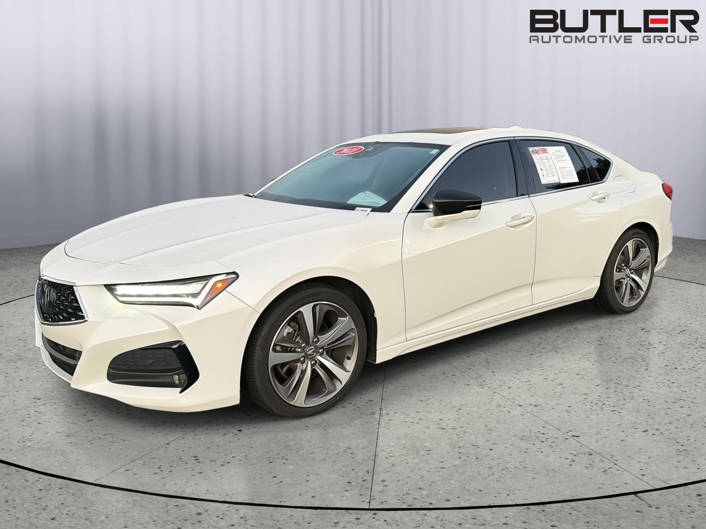 Platinum White Pearl 2021 Acura TLX Sedan Front-Wheel Drive Automatic