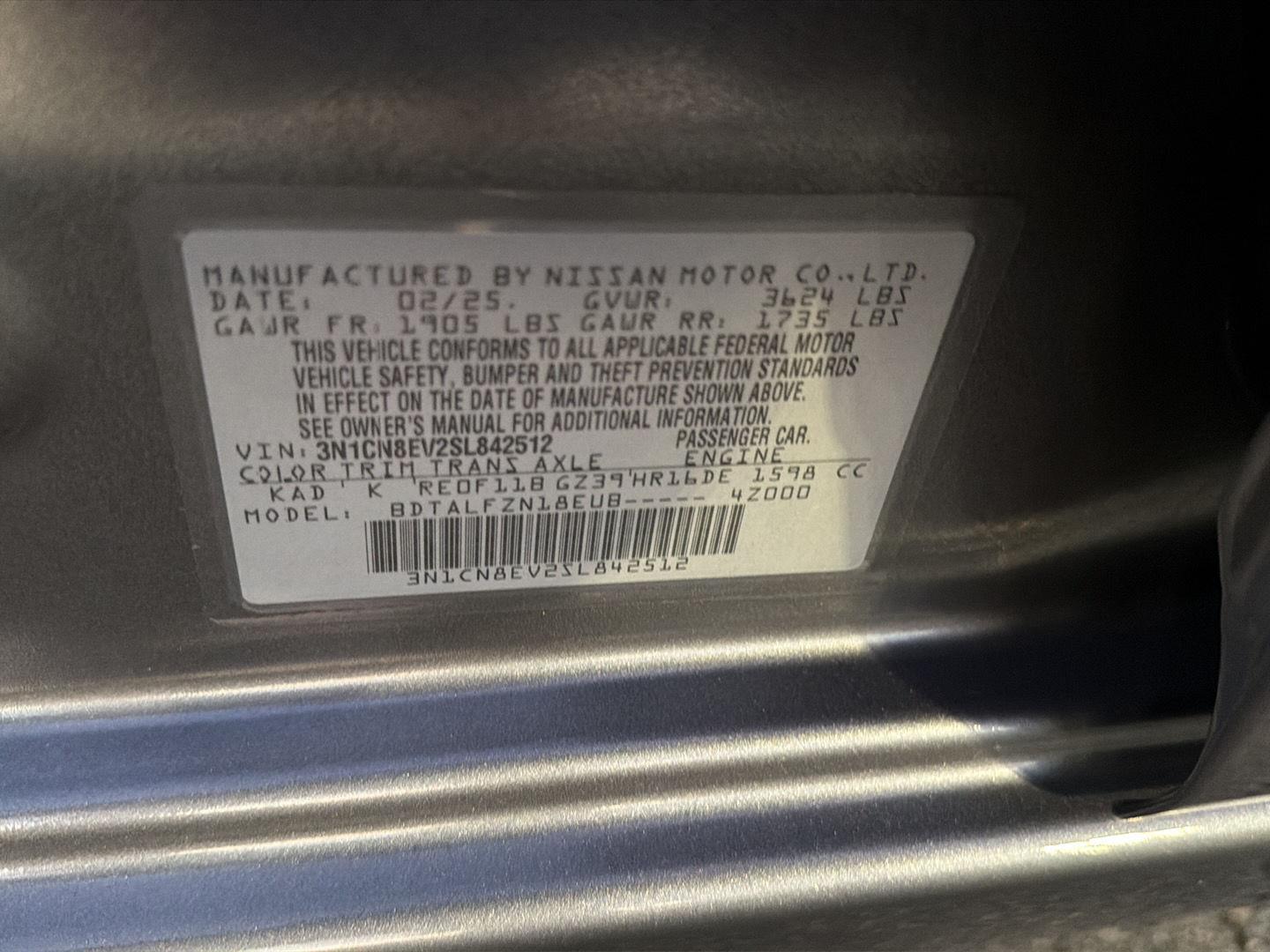 Used 2025 Nissan Versa Sedan