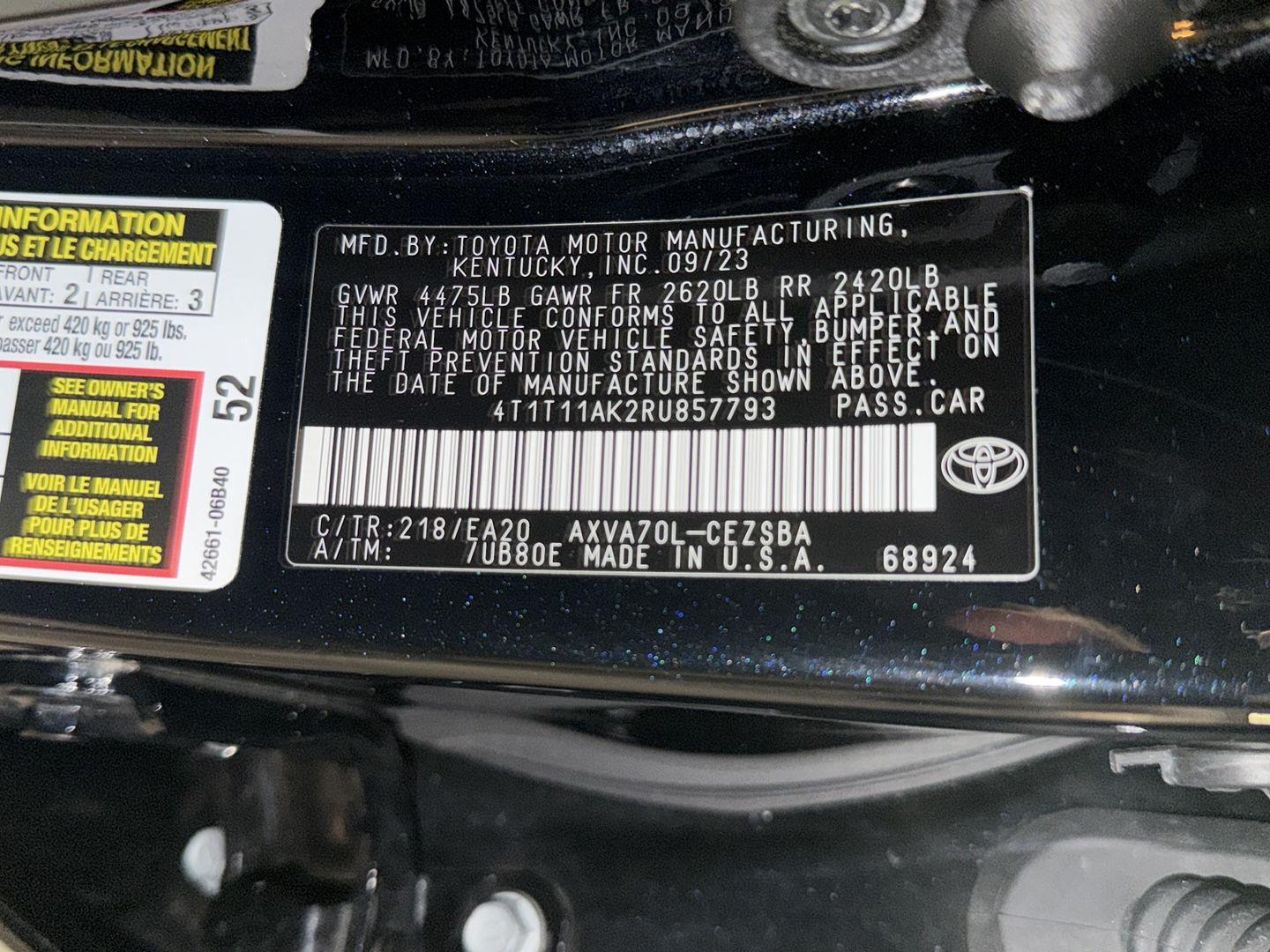 Used 2024 Toyota Camry Sedan