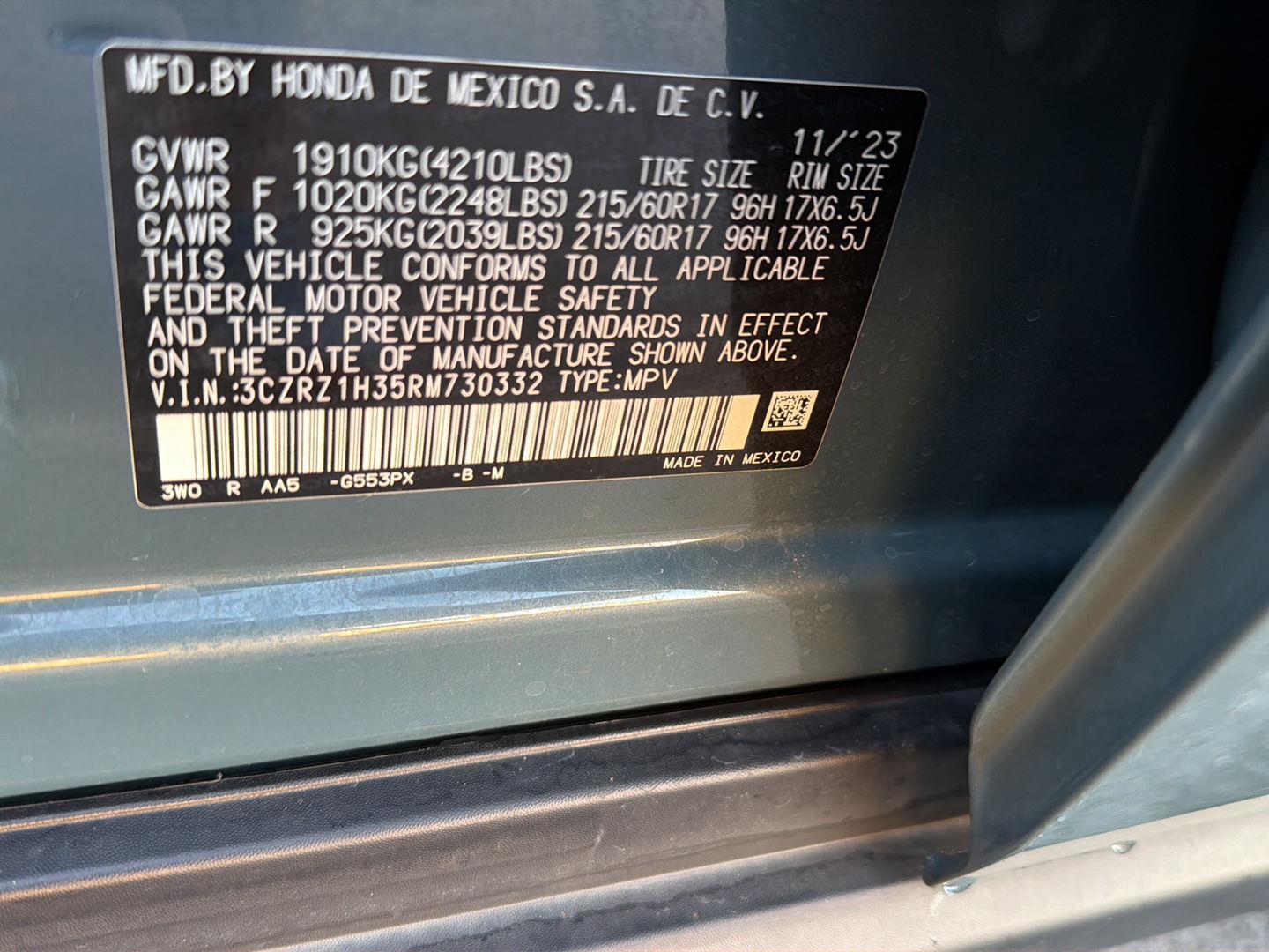 Used 2024 Honda HR-V SUV