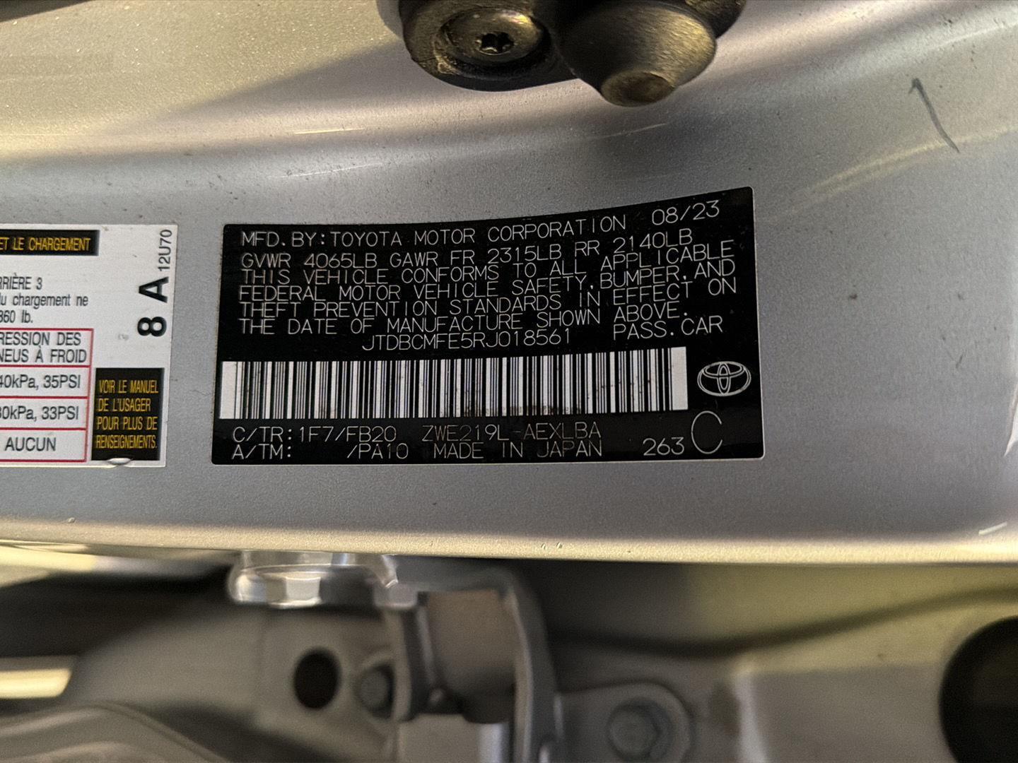 Used 2024 Toyota Corolla Sedan