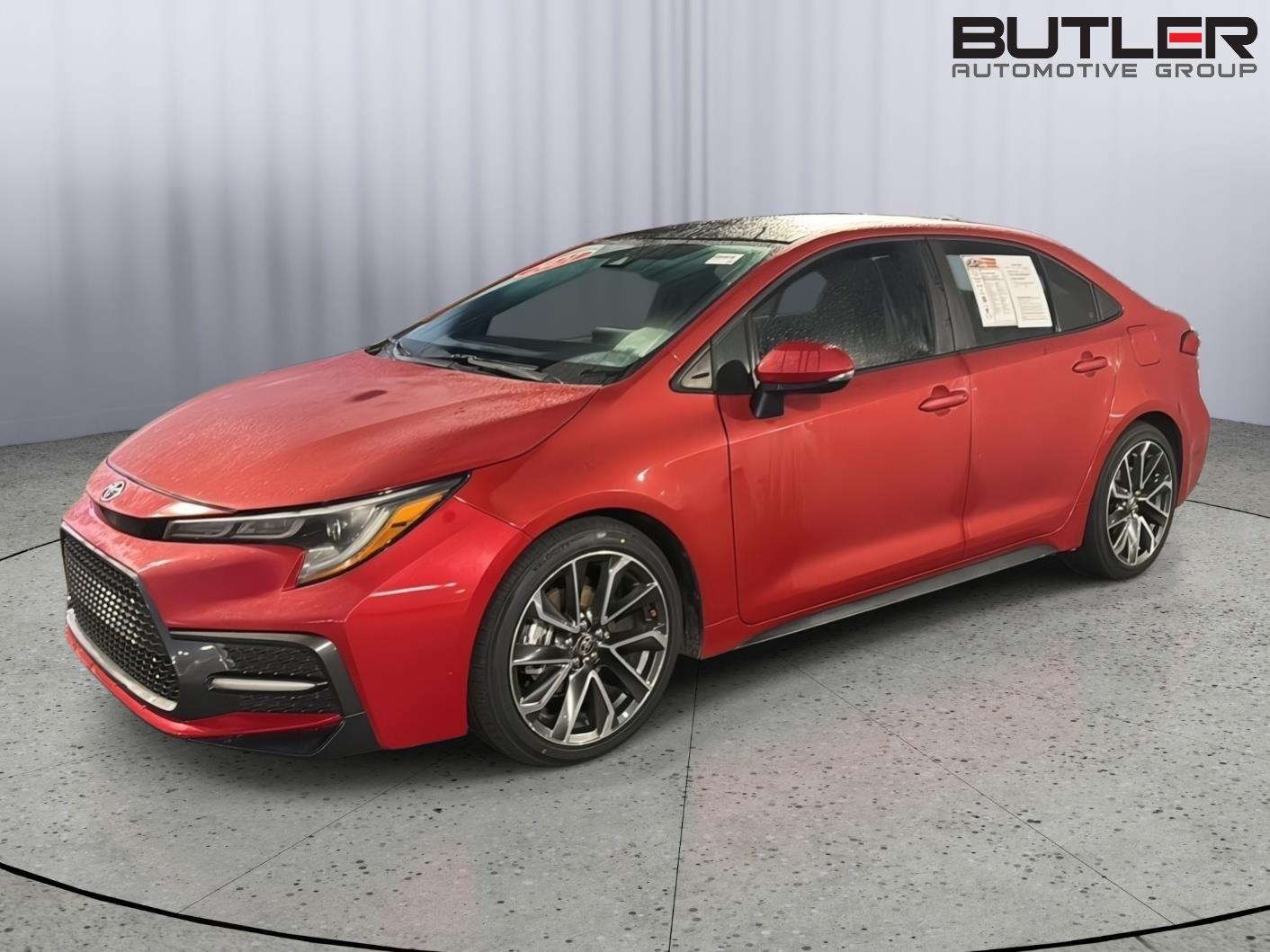 Barcelona Red Metallic w/Black Sand Pearl Roof 2021 Toyota Corolla Sedan Front-Wheel Drive Continuously Variable Transmission