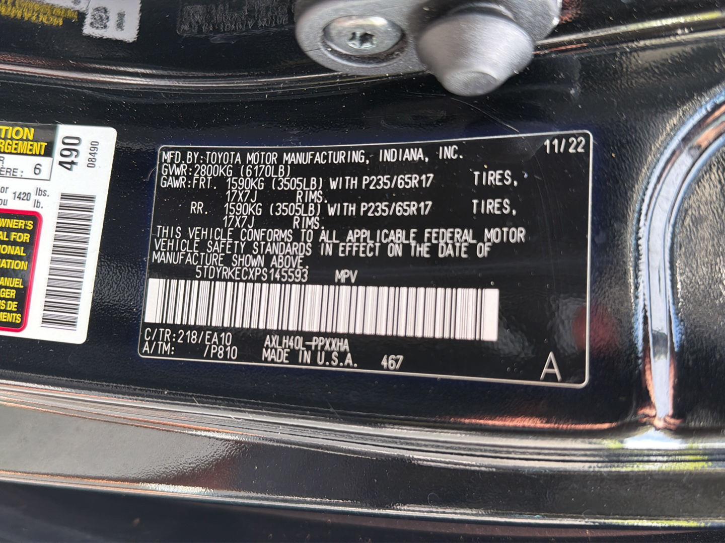 Used 2023 Toyota Sienna Van