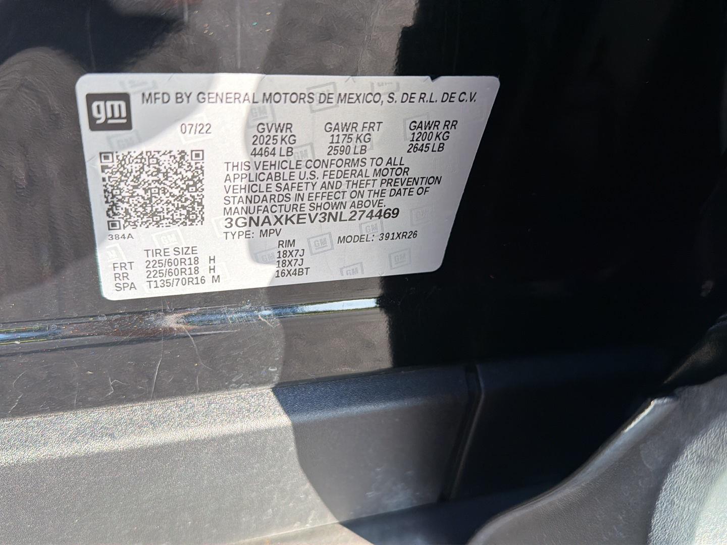 Used 2022 Chevrolet Equinox SUV