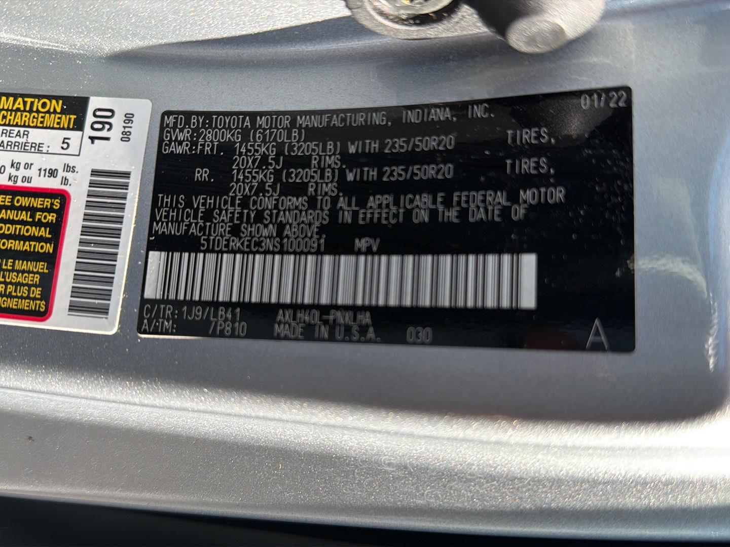 Used 2022 Toyota Sienna Van