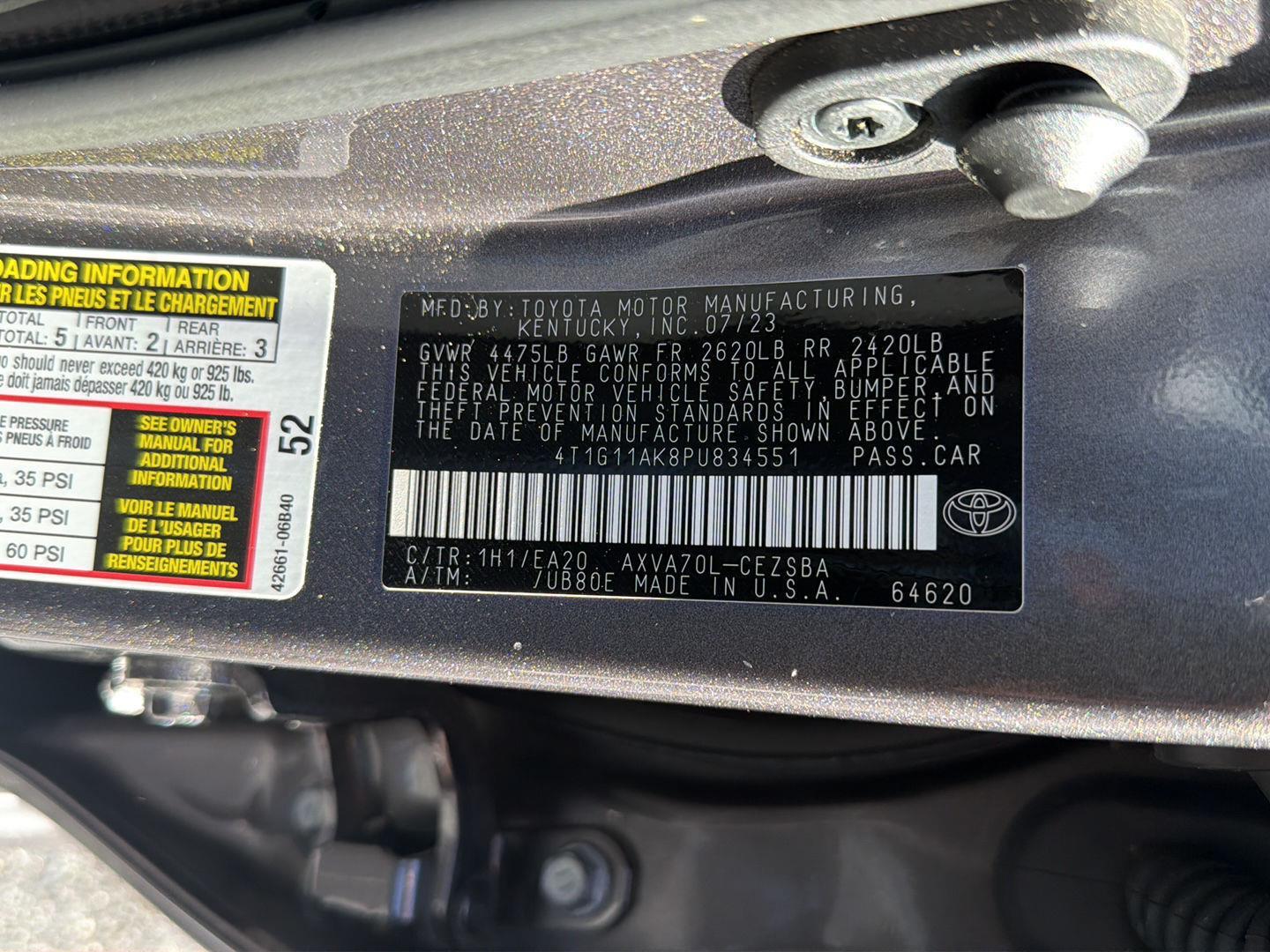 Used 2023 Toyota Camry Sedan