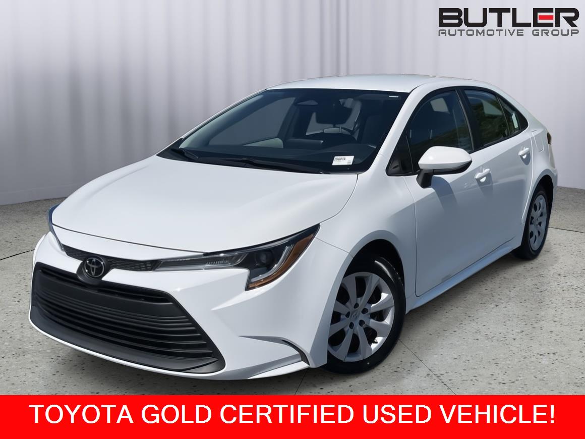 White (Ice Cap) 2024 Toyota Corolla LE FWD Sedan Front-Wheel Drive Continuously Variable Transmission