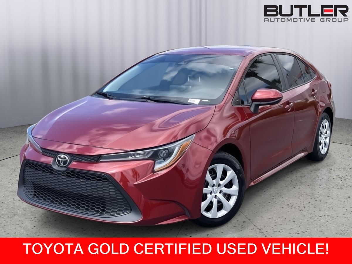 Red (Ruby Flare Pearl) 2022 Toyota Corolla LE FWD Sedan Front-Wheel Drive Continuously Variable Transmission