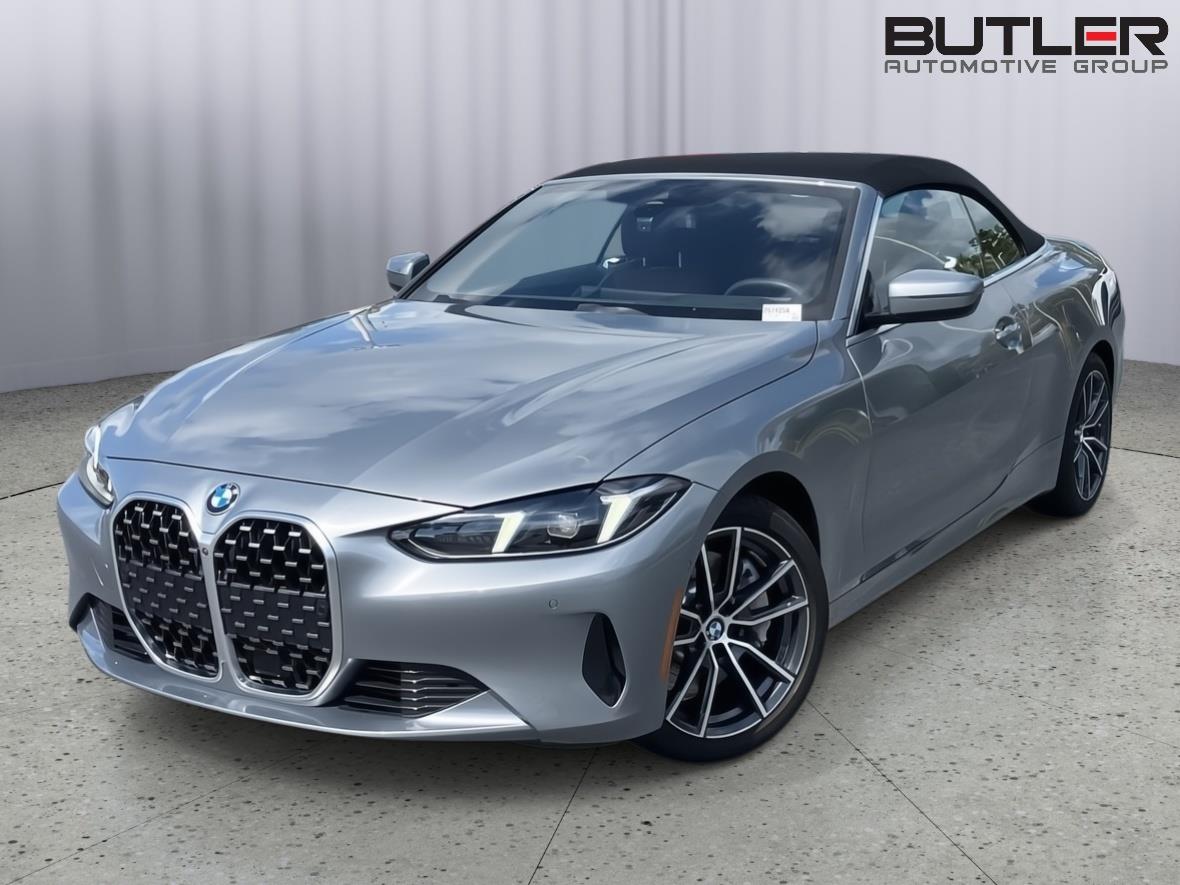 Gray (Skyscraper Grey Metallic) 2025 BMW 4 Series Convertible Rear-Wheel Drive 8-Speed Automatic