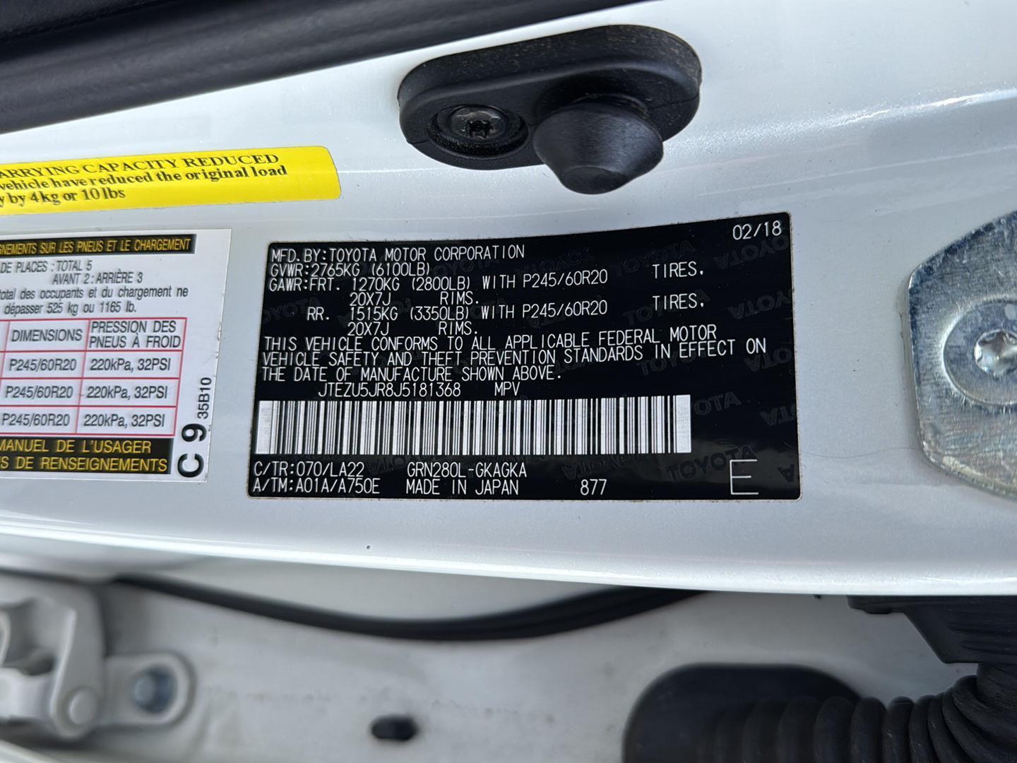 Used 2018 Toyota 4Runner SUV